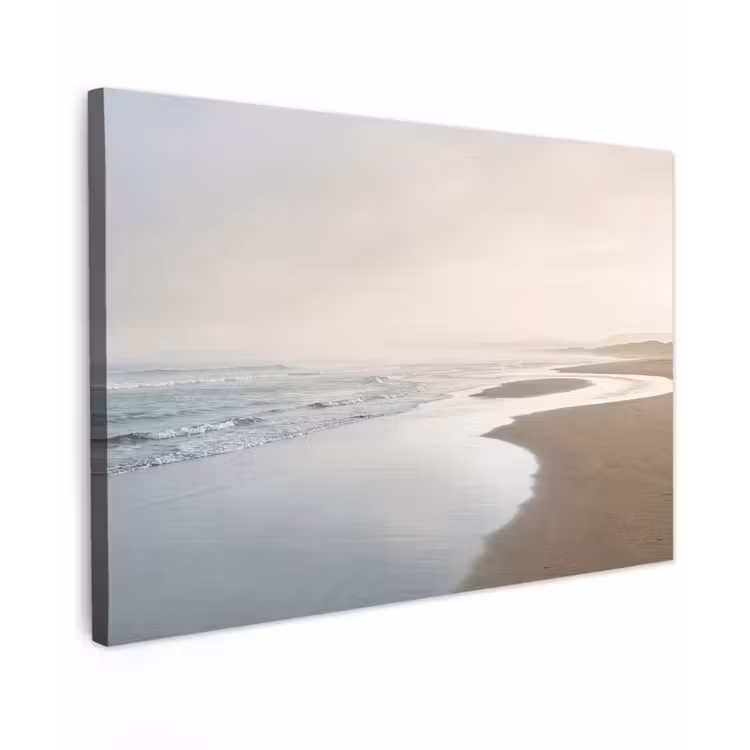 Buiten canvas - Kustlijn - Strand - Oceaan — 1