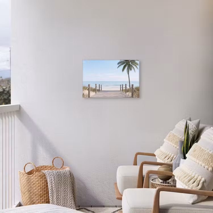 Buiten canvas - Palmbomen - Pad - Horizon — 4
