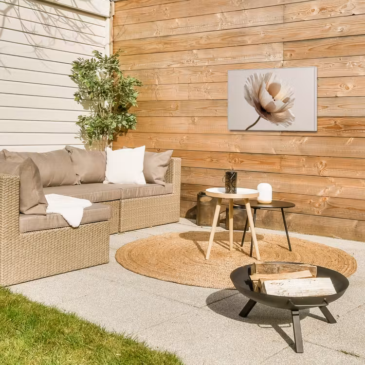 Buiten canvas - Bloem - Beige - Crème — 5