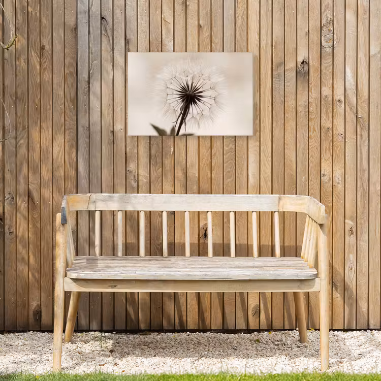 Buiten canvas - Paardenbloem - Minimalistisch - Wit — 3