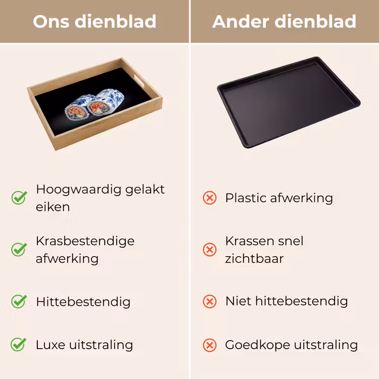 Dienblad - Sushi - Delfts blauw - Rijst - Vis - Elegant — 3