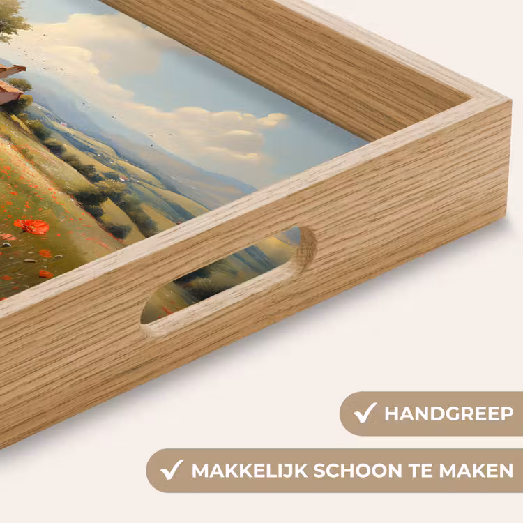 Dienblad - Klaprozen - Rood - Heuvels - Landschap — 5