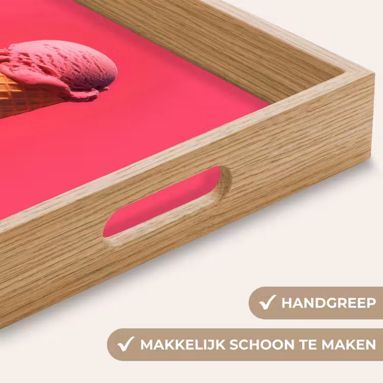 Dienblad - Schepijs - Roze - Hoorntje — 5