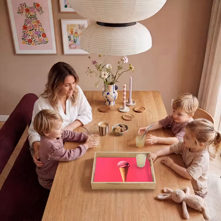 Dienblad - Schepijs - Roze - Hoorntje — 7