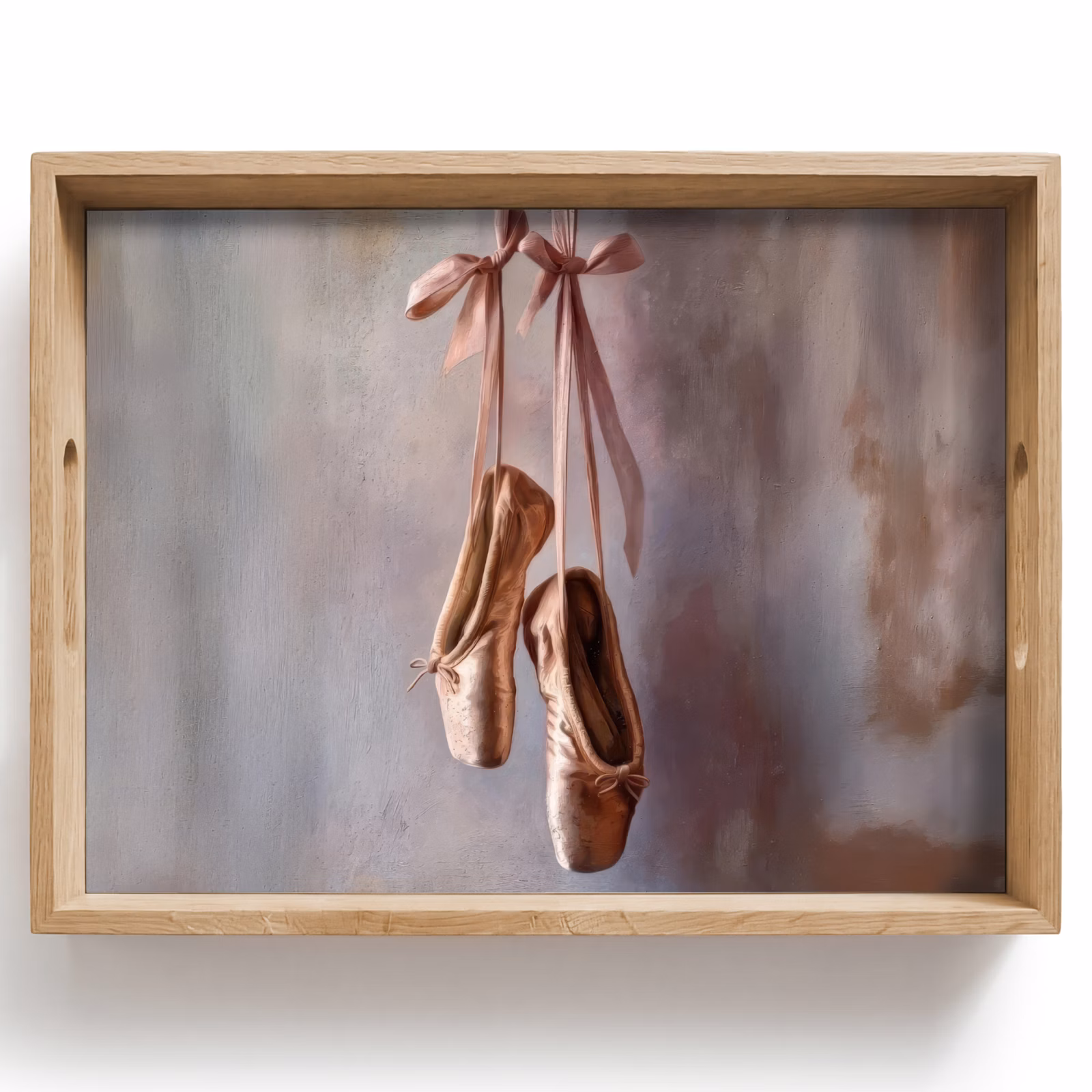 Dienblad - Balletschoenen - Satijn - Aardetinten — 1