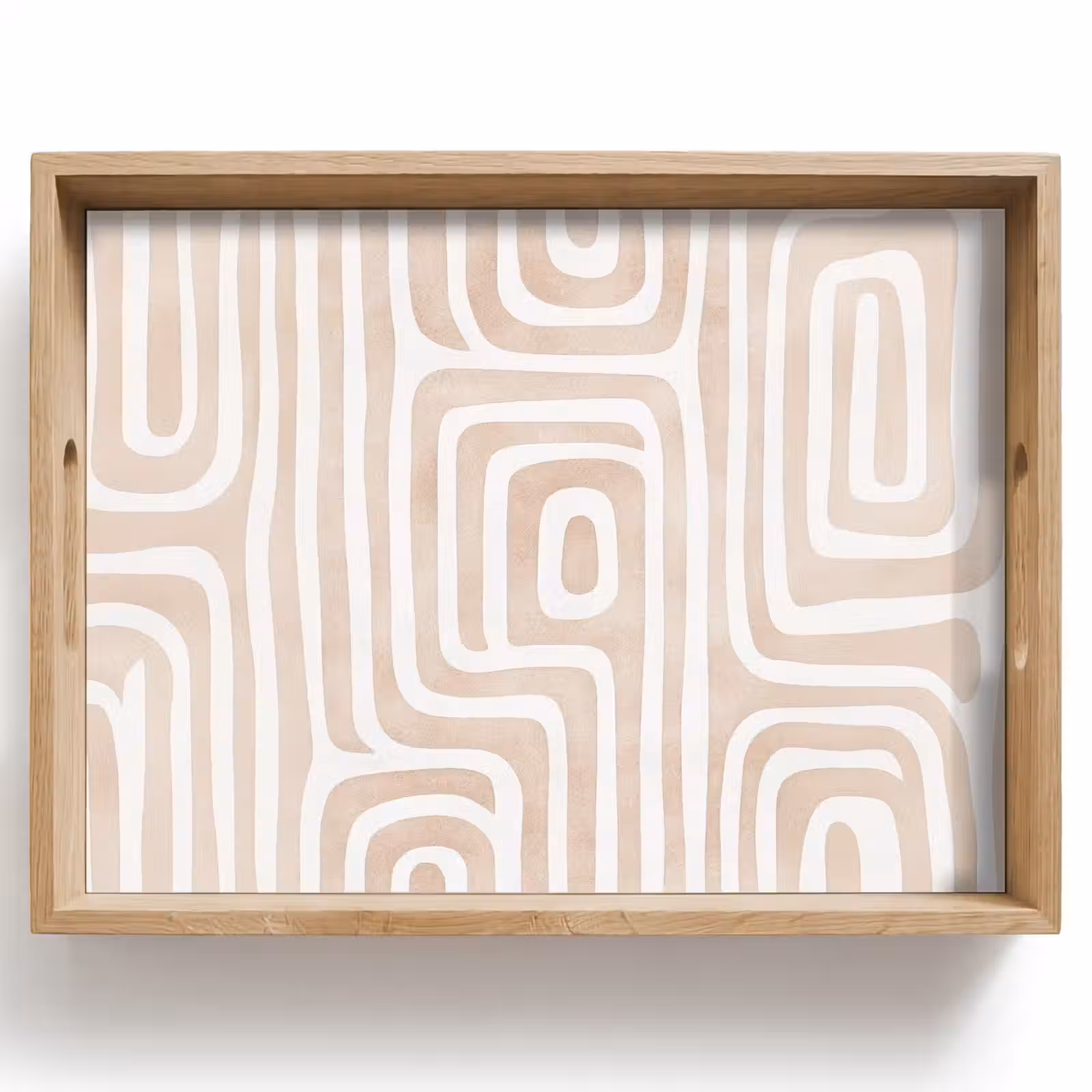 Dienblad - Decoratief - Labyrint - Beige — 1