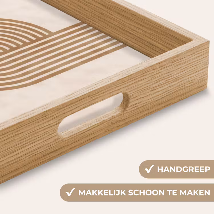 Dienblad - Symmetrische bocht - Koperkleurig — 5