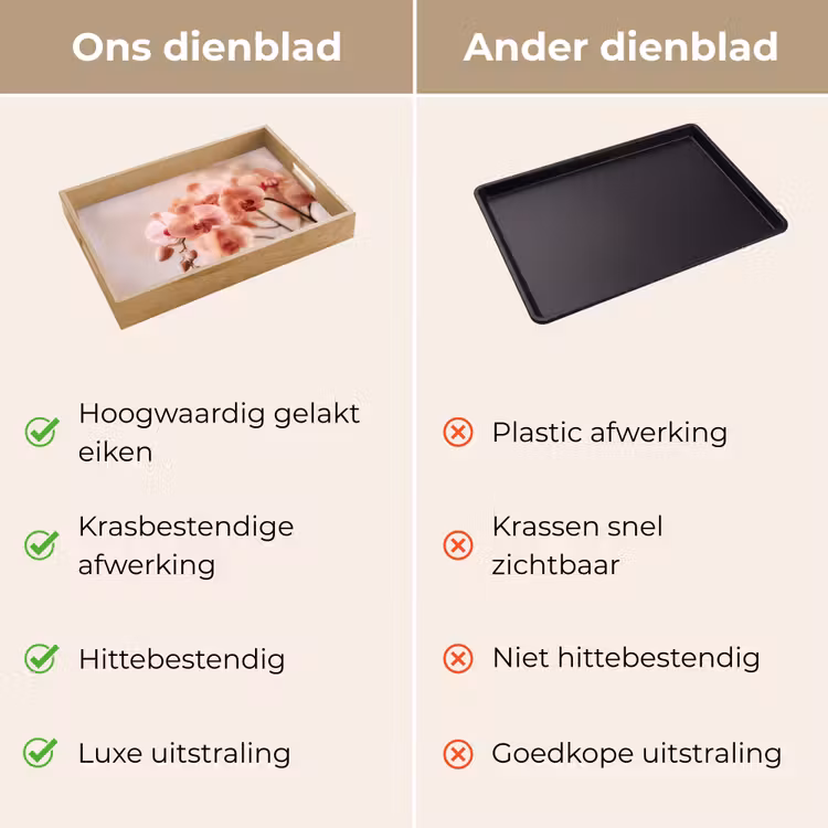 Dienblad - Orchidee - Bloemen - Roze - Bloemblaadjes — 3