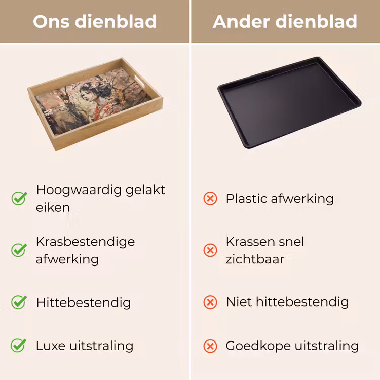 Dienblad - Kimono - Vrouw - kersenbomen — 3