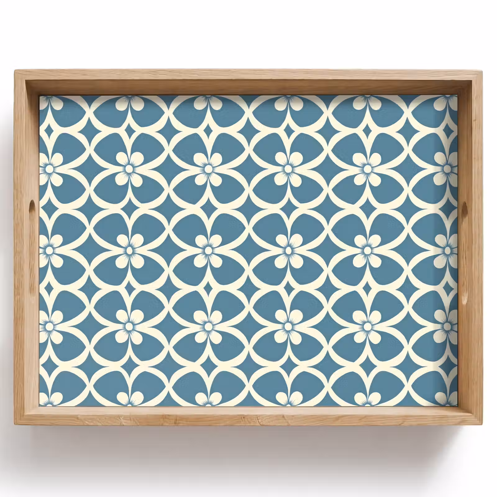 Dienblad - Patroon - Symmetrisch - Blauw — 1