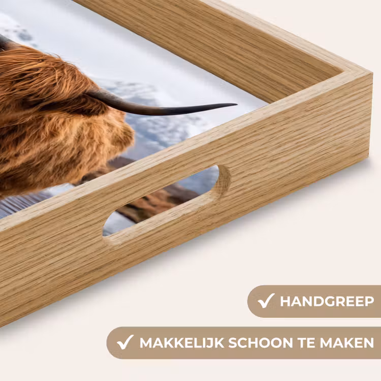 Dienblad - Schotse hooglander - Bruin - Water — 5