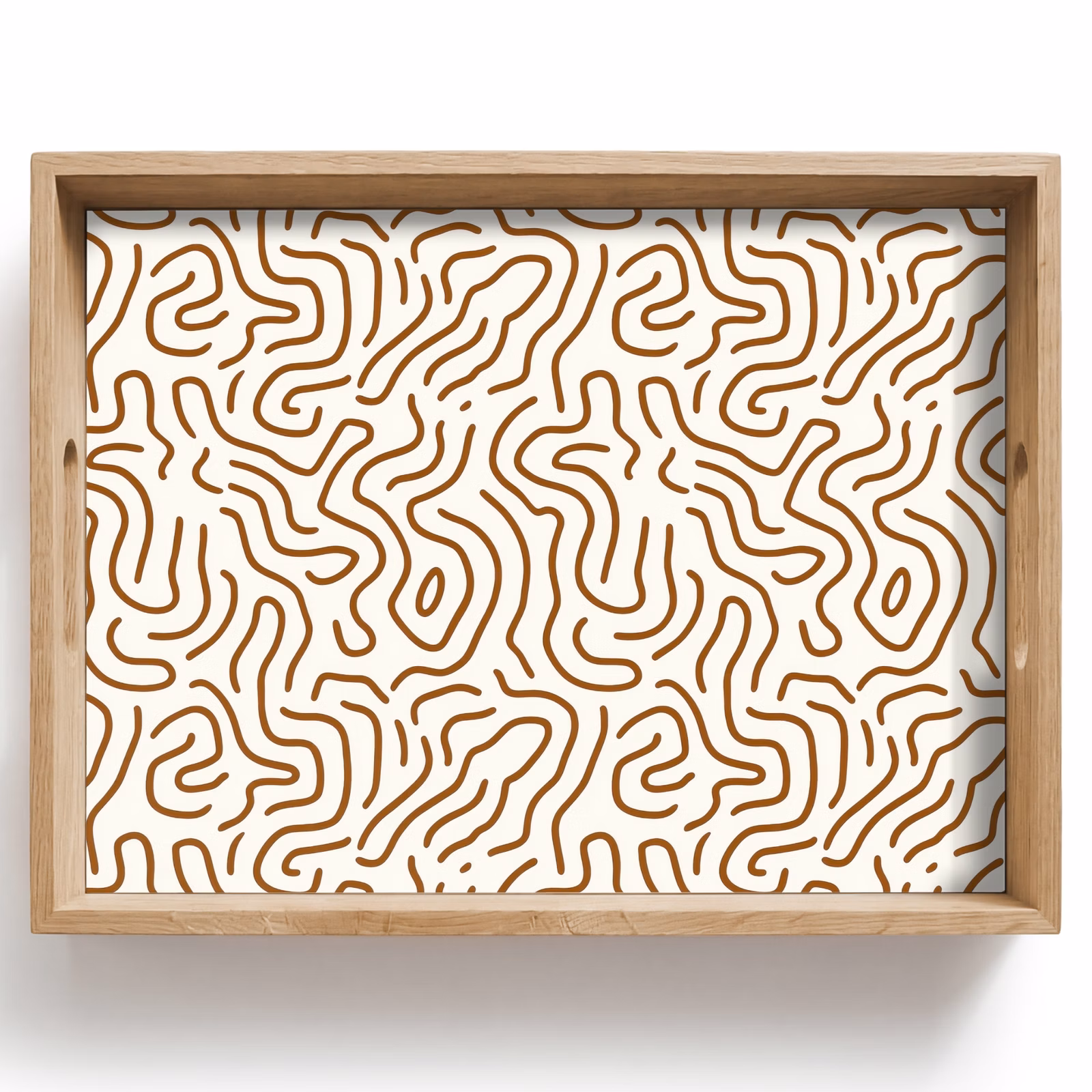 Dienblad - Minimalistisch - Patroon - Terracotta — 1
