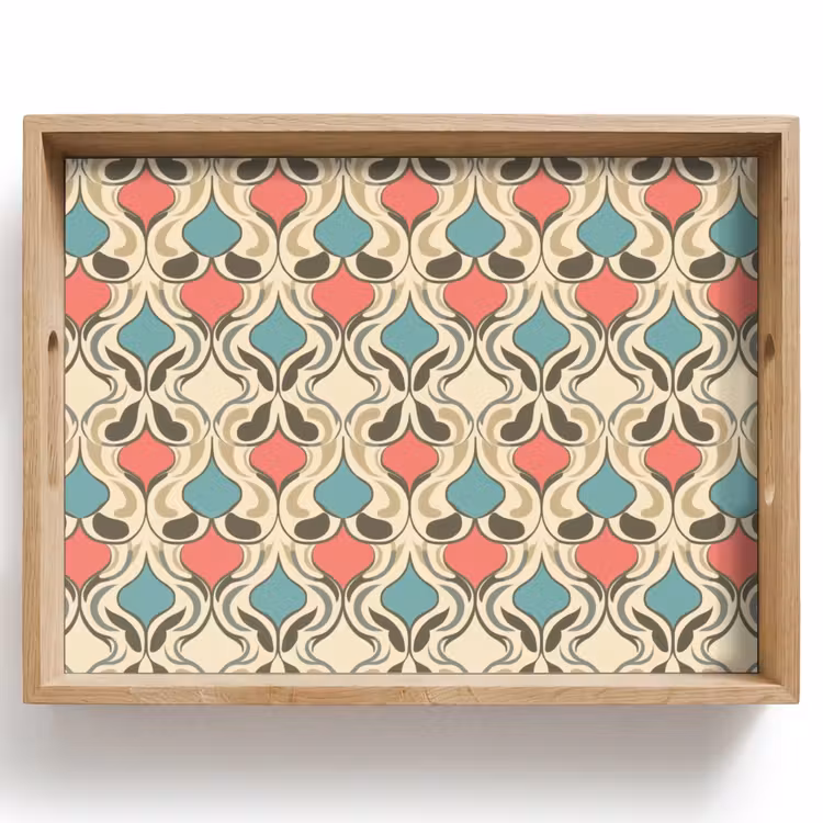 Dienblad - Barok - Retro - Kleurrijk — 1