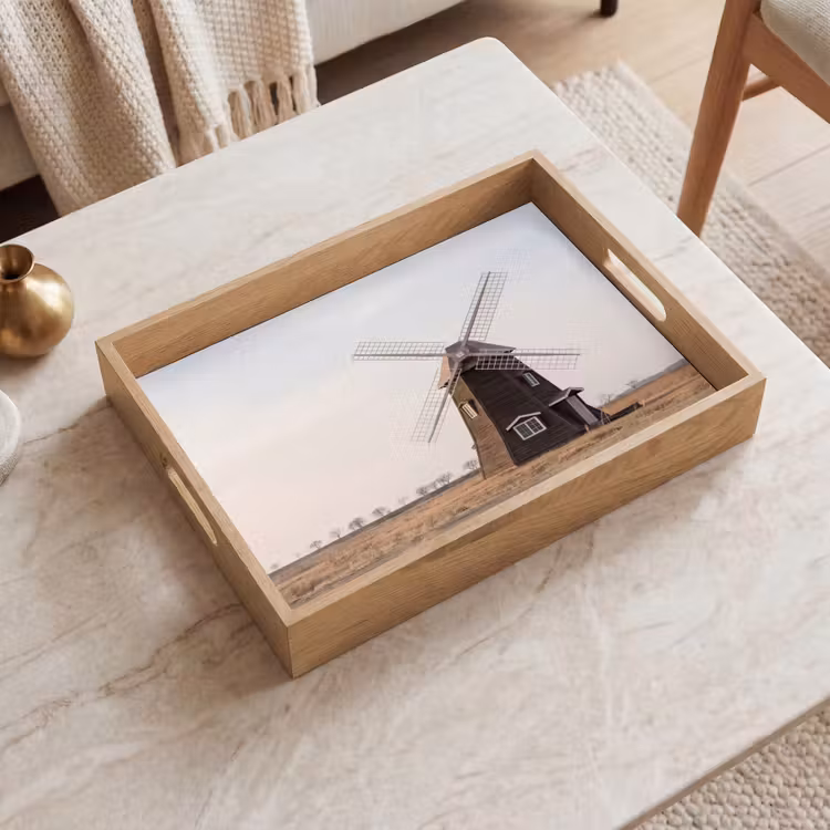 Dienblad - Windmolens - Landschap - Veld — 2