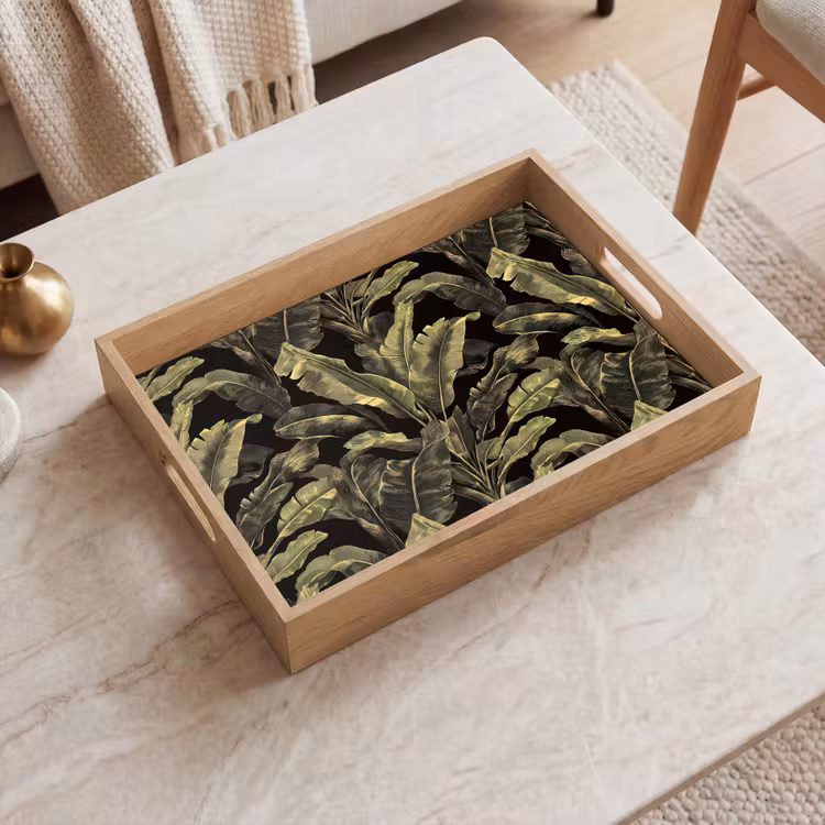 Dienblad - Botanisch - Bladeren - Groen — 2