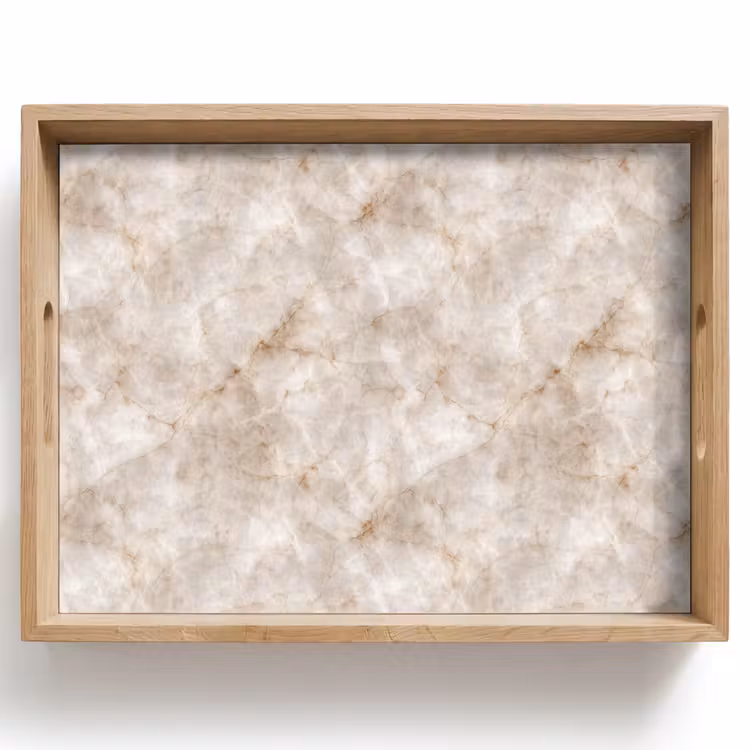 Dienblad - Beige Marmer