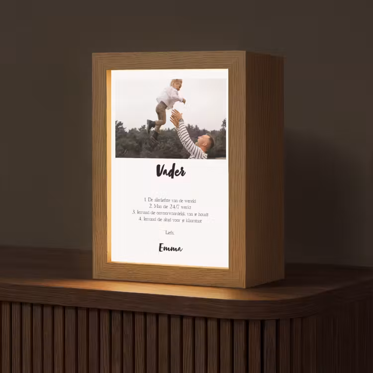 Gepersonaliseerde Lightbox - Betekenis Papa — 1