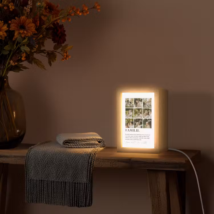 Gepersonaliseerde Lightbox - Familie - Fotocollage — 3
