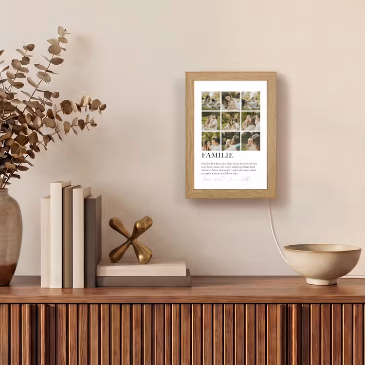 Gepersonaliseerde Lightbox - Familie - Fotocollage — 4