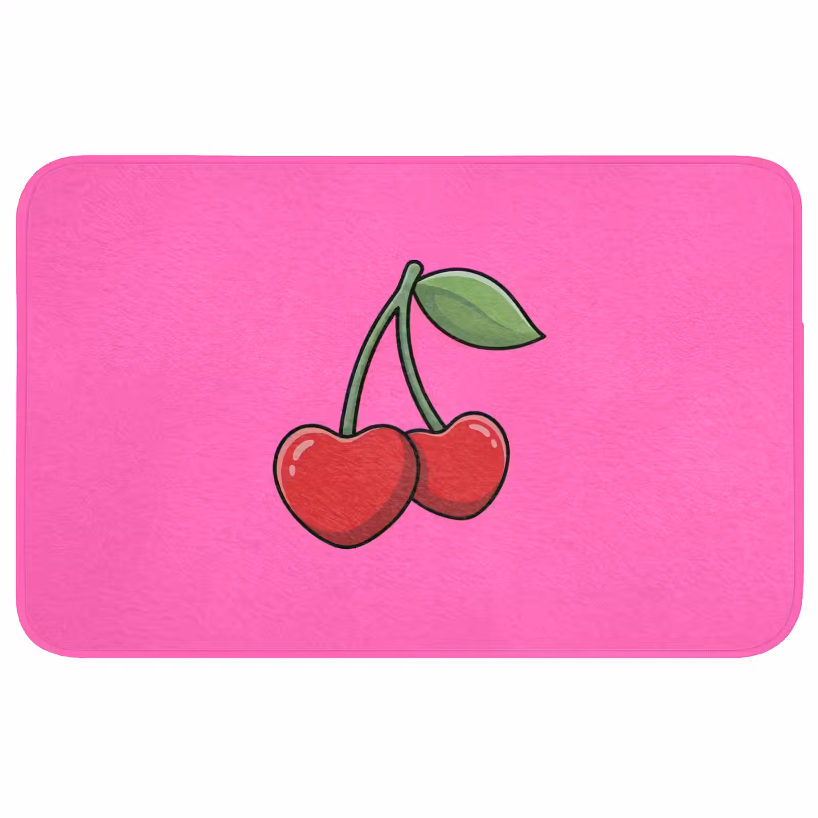 Badmat - Kers - Roze - Fruit — 1