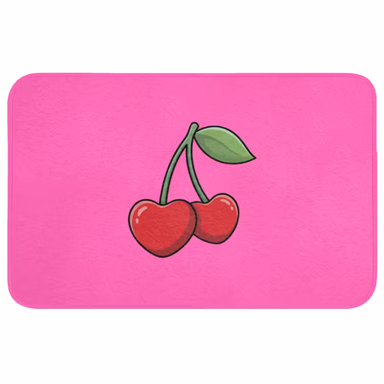 Badmat - Kers - Roze - Fruit — 1