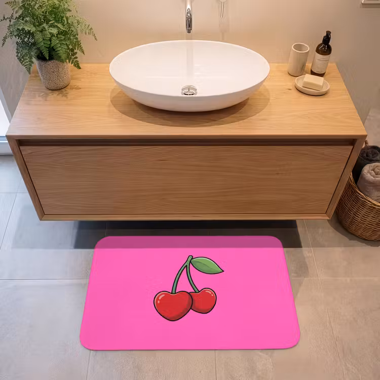 Badmat - Kers - Roze - Fruit — 2