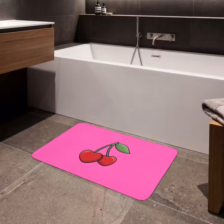 Badmat - Kers - Roze - Fruit — 4