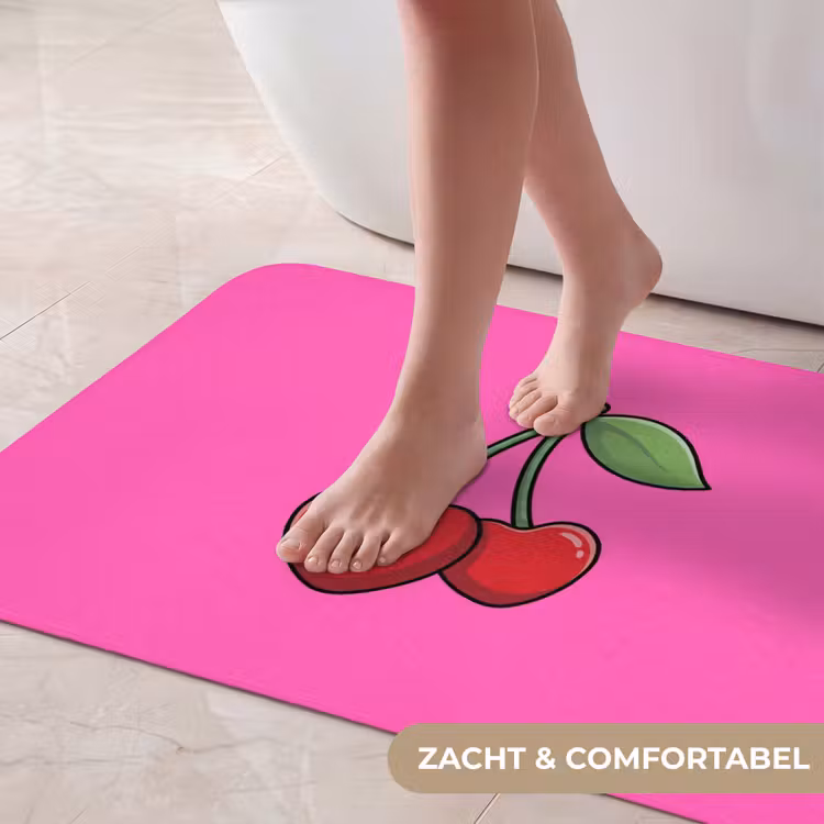 Badmat - Kers - Roze - Fruit — 5