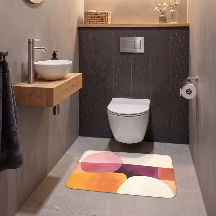 Wc Mat - Vormen - Abstract - Kleurrijk — 2