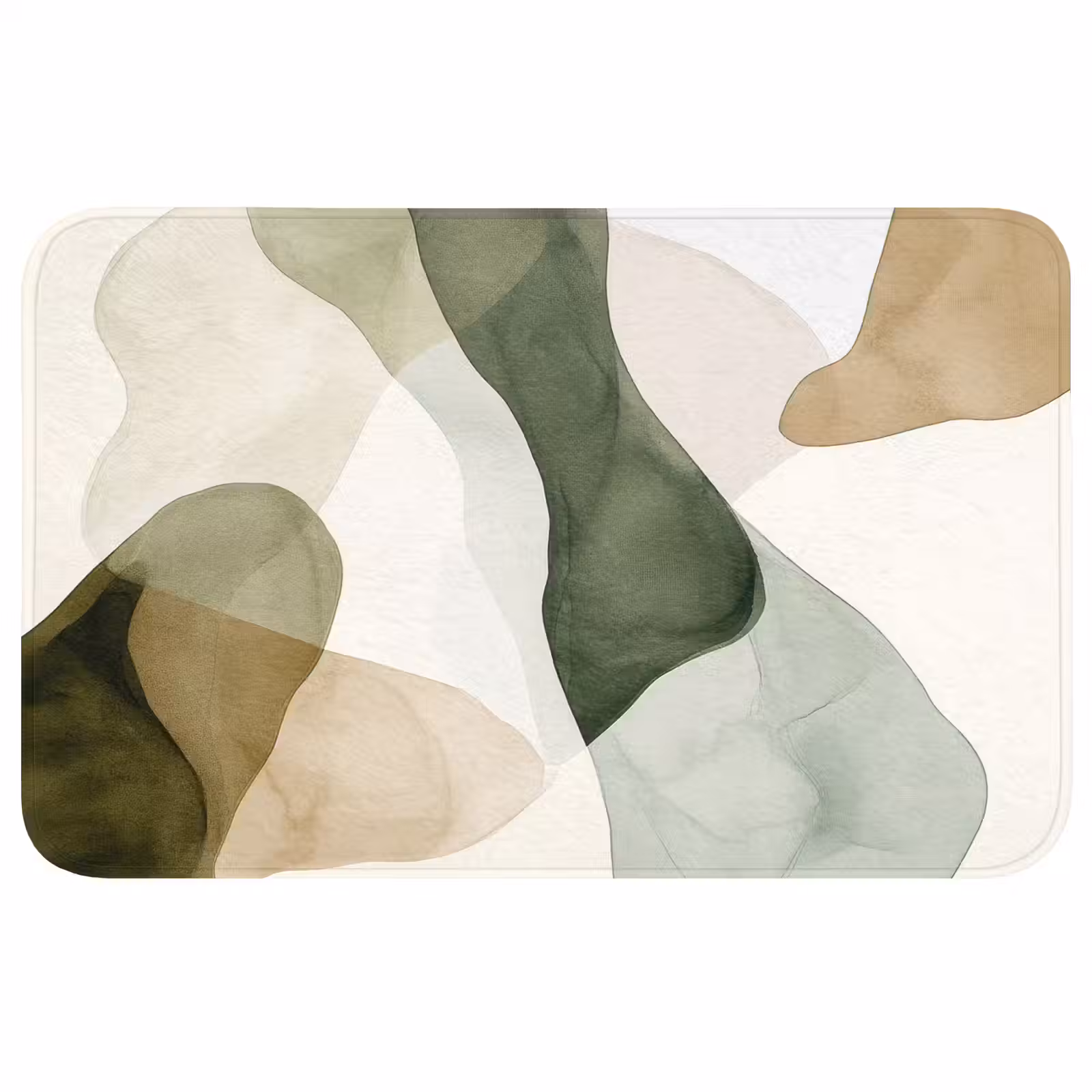 Wc Mat - Japandi - Abstract - Groen — 1