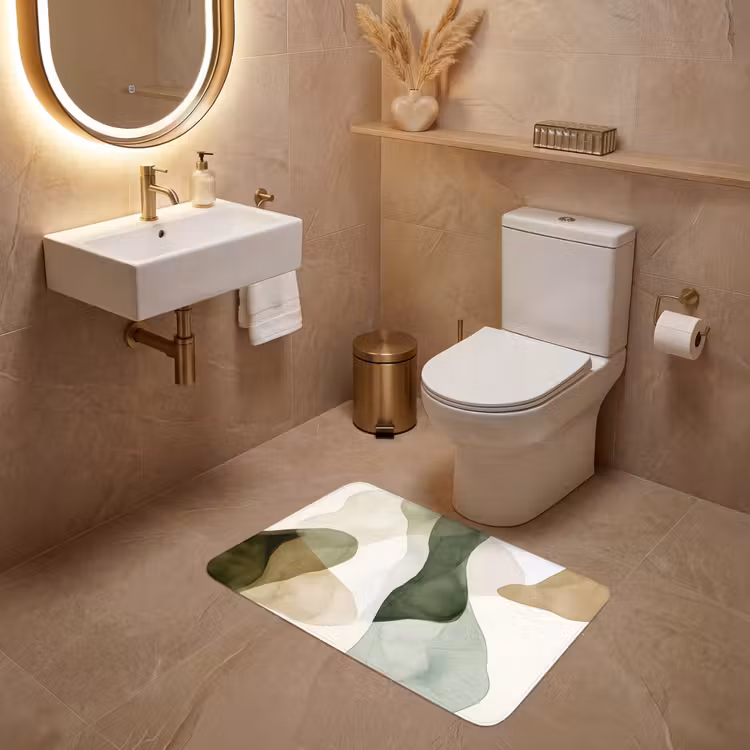 Wc Mat - Japandi - Abstract - Groen — 4