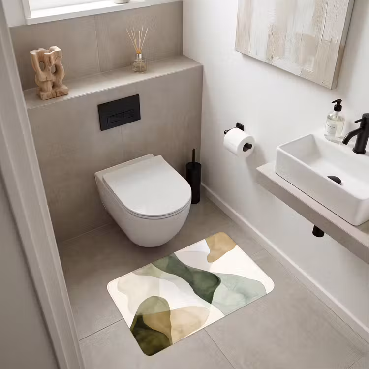 Wc Mat - Japandi - Abstract - Groen — 6