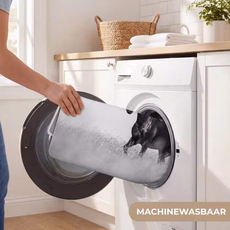 Wc Mat - Paarden - Gras - Zwart - Wit — 5