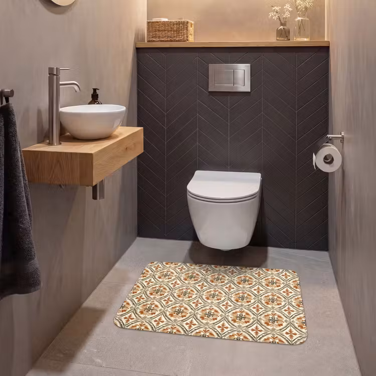 Wc Mat - Elegant - Antiek - Kleurrijk — 2