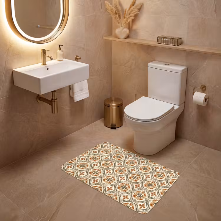 Wc Mat - Elegant - Antiek - Kleurrijk — 4