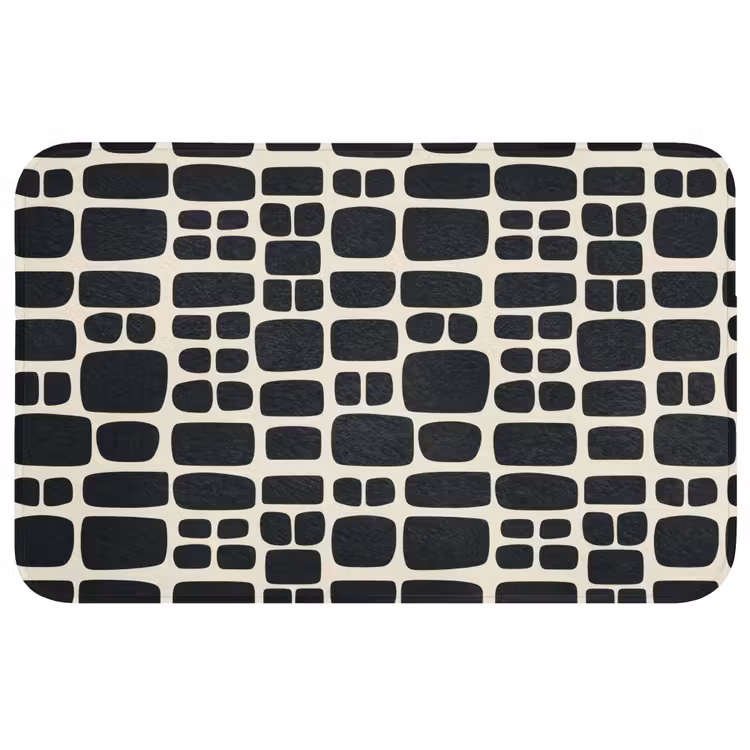 Wc Mat - Modern - Organisch - Zwart — 1