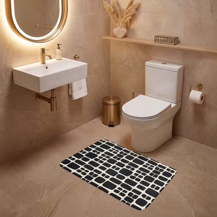Wc Mat - Modern - Organisch - Zwart — 4