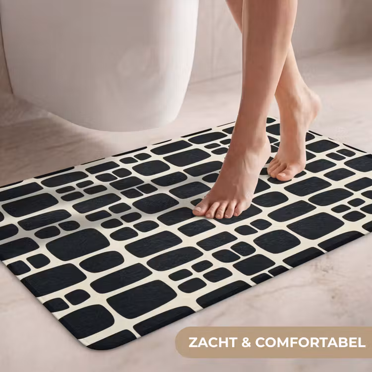 Wc Mat - Modern - Organisch - Zwart — 7
