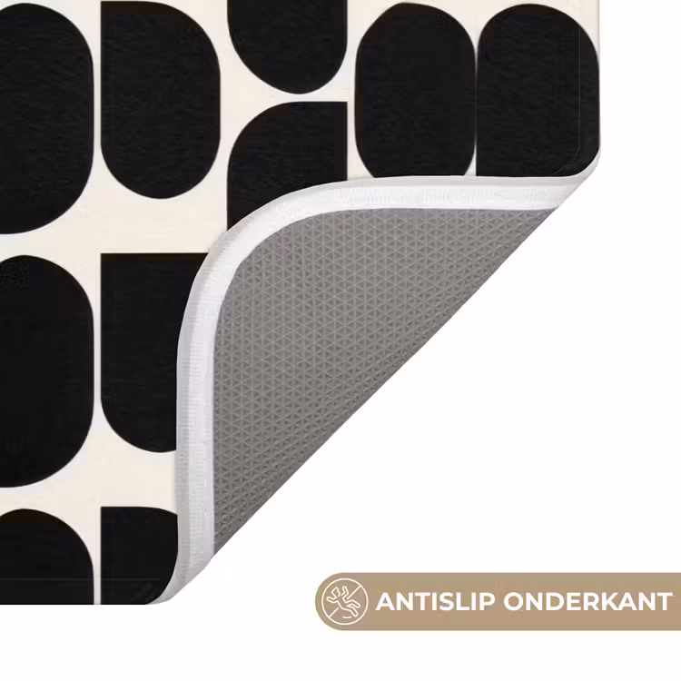 Wc Mat - Modern - Patroon - Zwart — 3