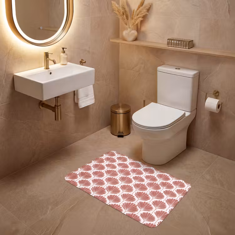 Wc Mat - Waaier - Motief - Terra — 4