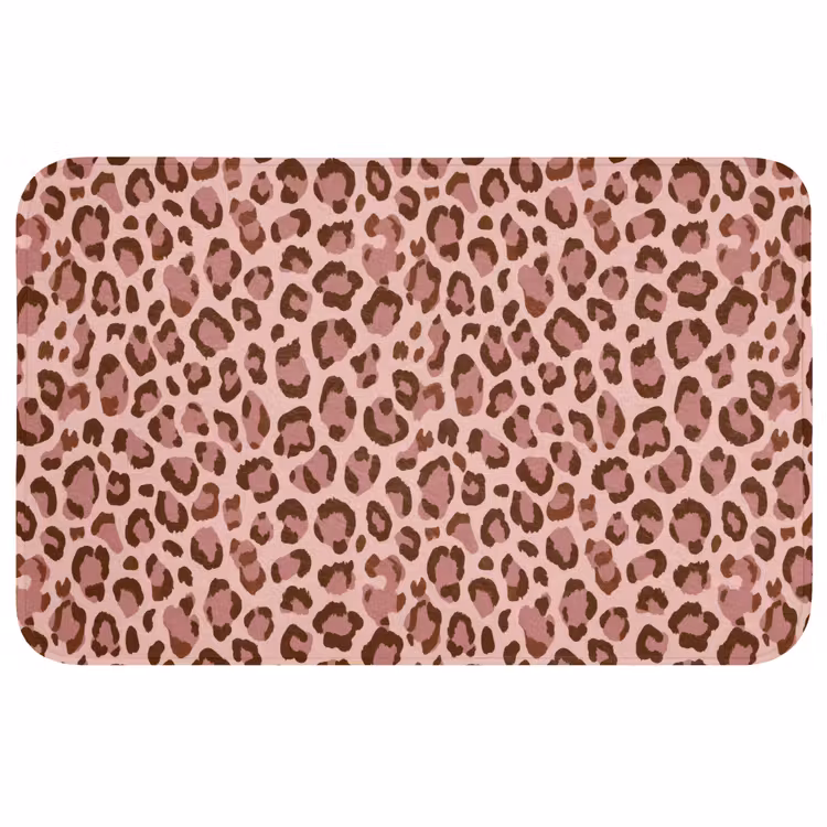 Wc Mat - Luipaard - Patroon - Roze