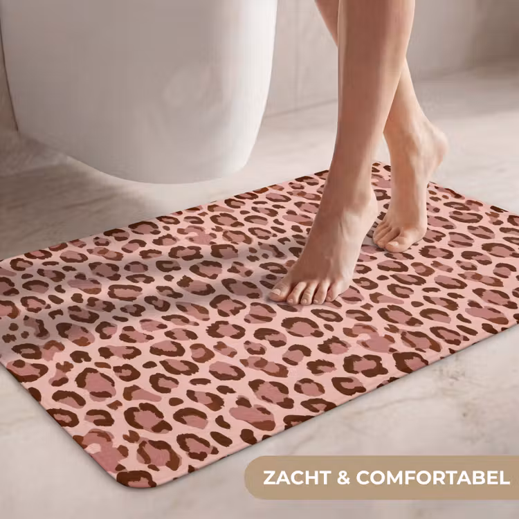 Wc Mat - Luipaard - Patroon - Roze — 7