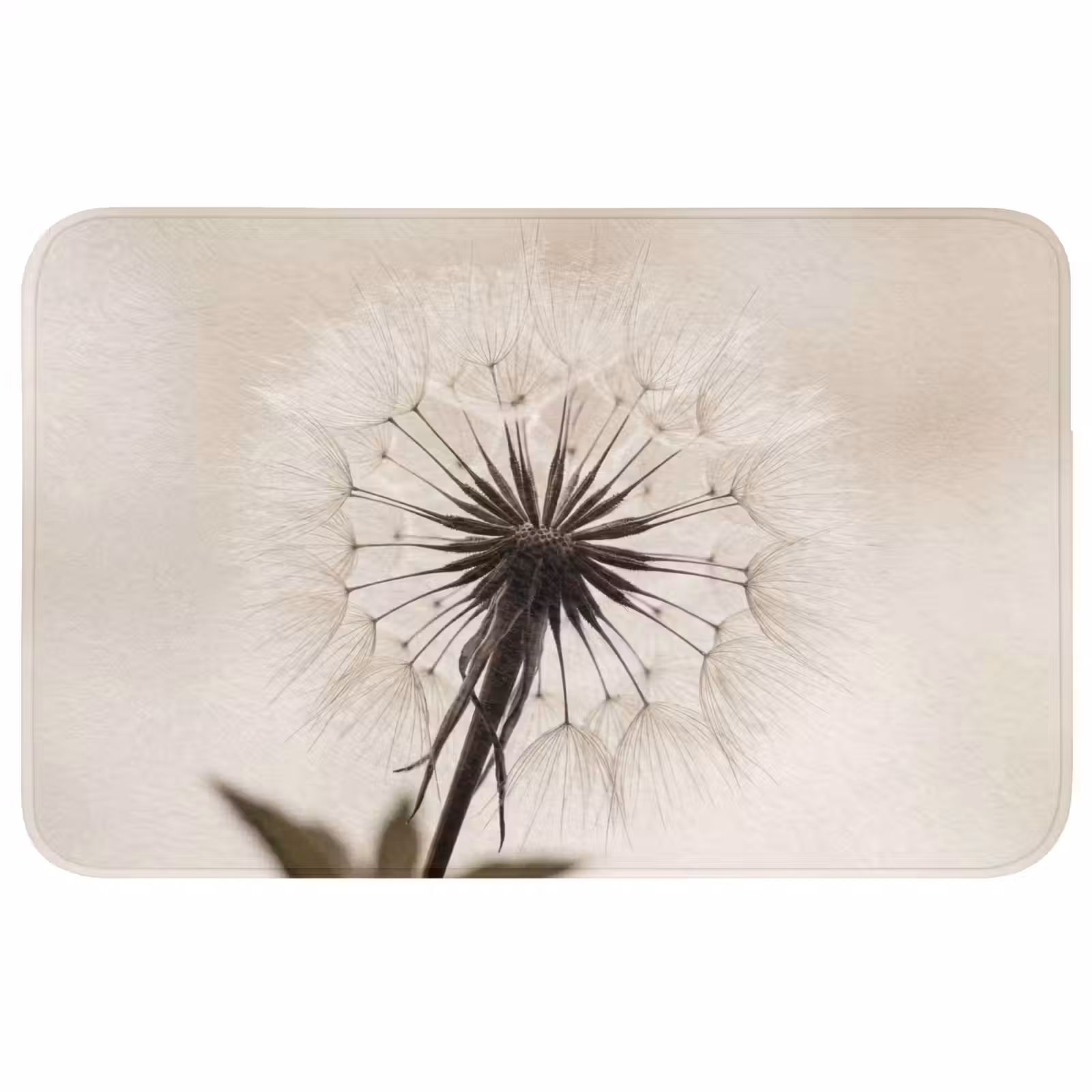 Wc Mat - Paardenbloem - Minimalistisch - Wit — 1