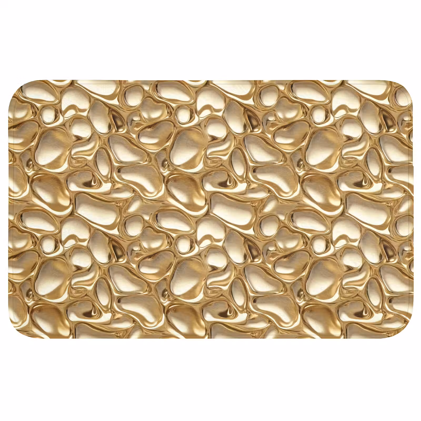 Wc Mat - Abstract - Modern - Goud — 1