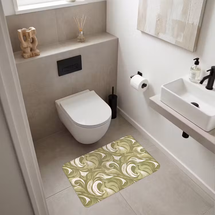 Wc Mat - Abstract - Textuur - Groen — 6