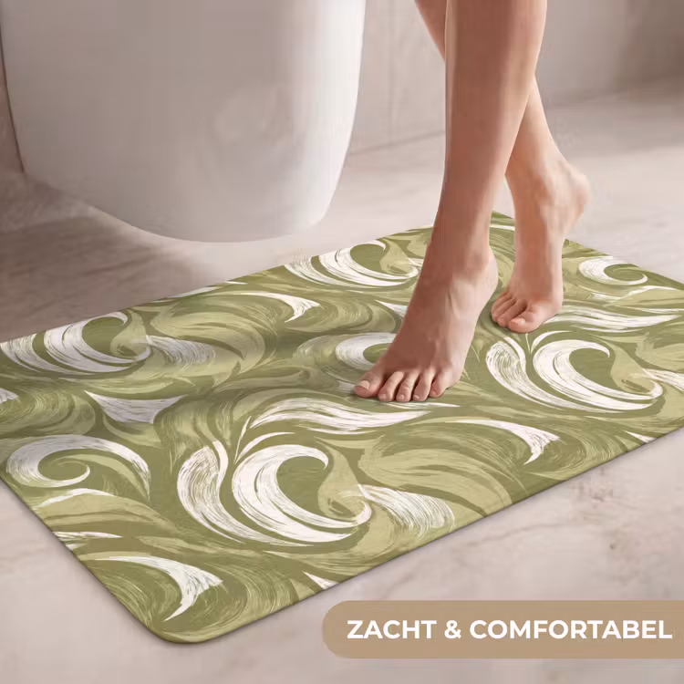 Wc Mat - Abstract - Textuur - Groen — 7