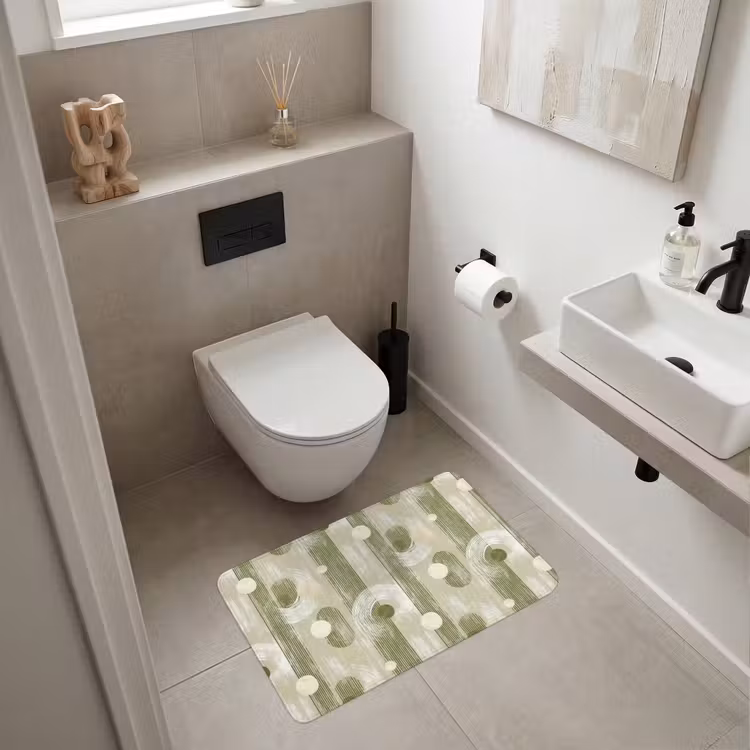 Wc Mat - Artistiek - Modern - Groen — 6