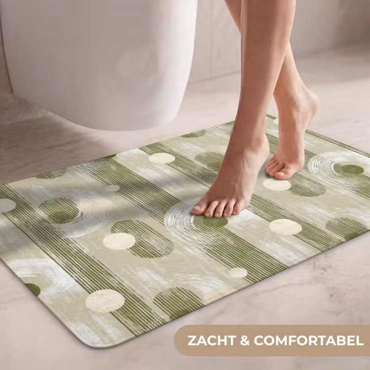 Wc Mat - Artistiek - Modern - Groen — 7