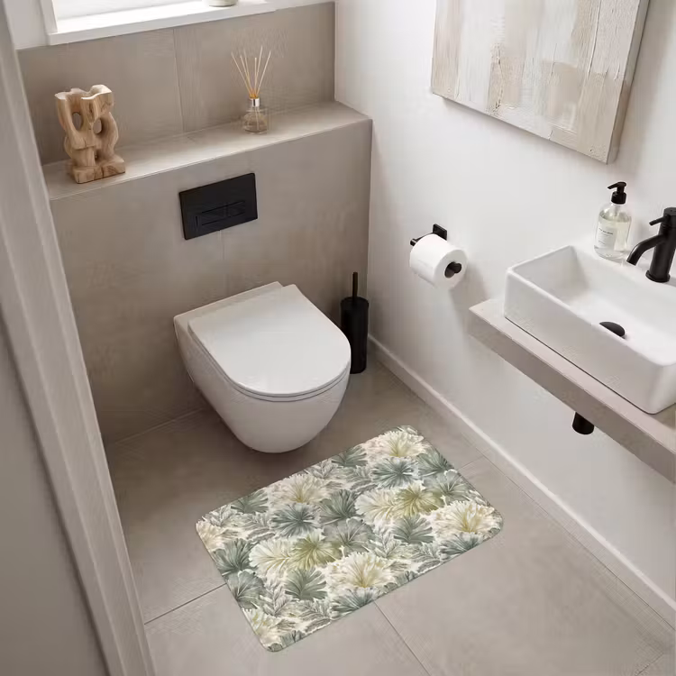 Wc Mat - Bladeren - Botanisch - Groen — 6