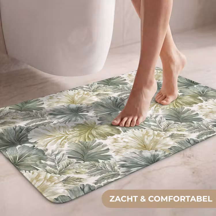 Wc Mat - Bladeren - Botanisch - Groen — 7